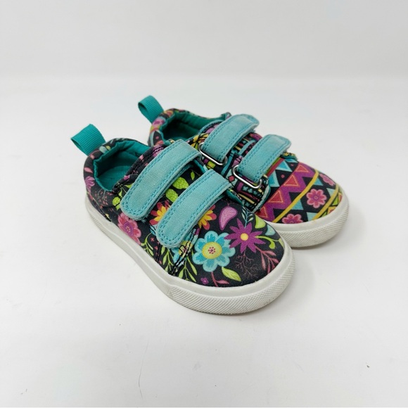 Chooze Floral Canvas Sneakers - Picture 1 of 8